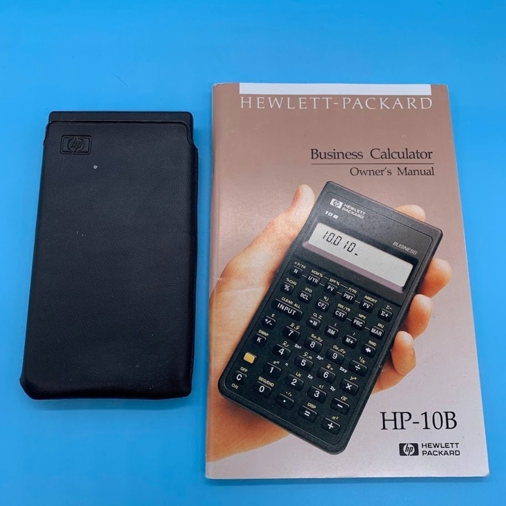 Hewlett Packard HP 10B Financial Calculators Business/Finance W/ Manual